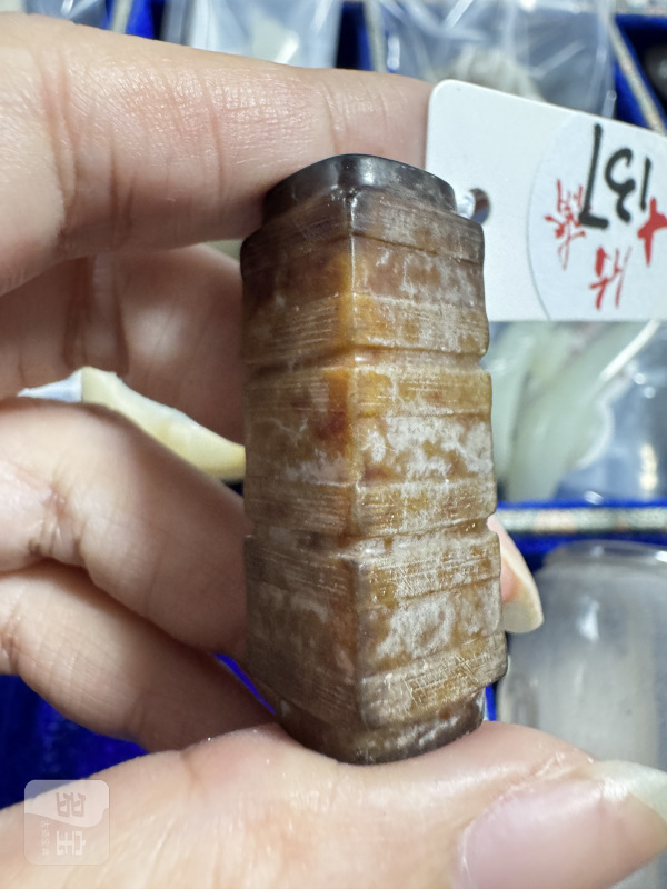明 玉琮式勒二件 - 图4